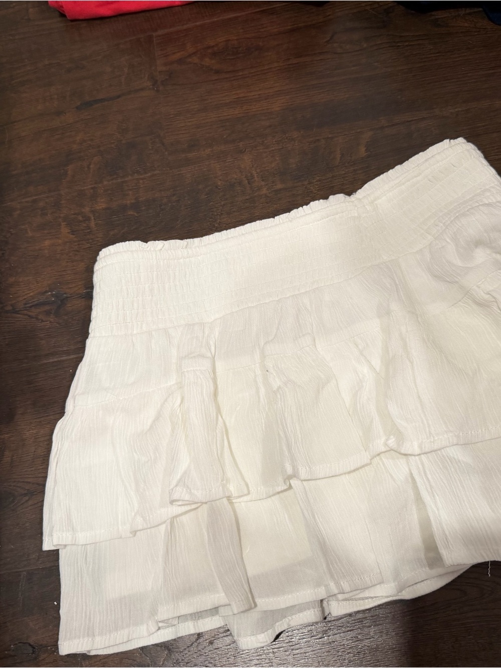 Aeropostale White Tiered Ruffle Skort - Picture 3 of 3